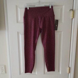 Women's Workout Cropped Leggings, Size Large